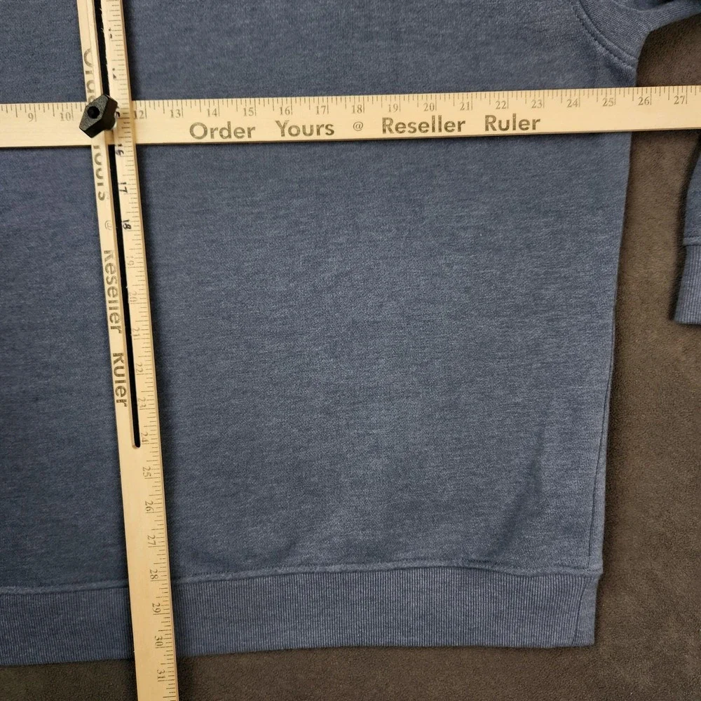 Izod Saltwater Sweater Mens 2XL Blue Quarter Zip‎ Pullover Relaxed Classics
